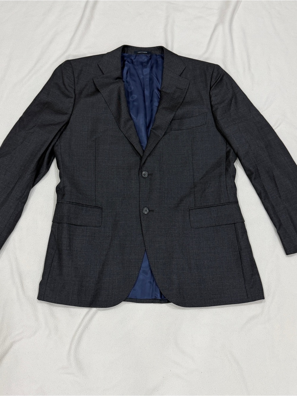 Suitsupply Vitale Barberis Canonico Lazio Charcoal Blazer Sportscoat Slim US 46